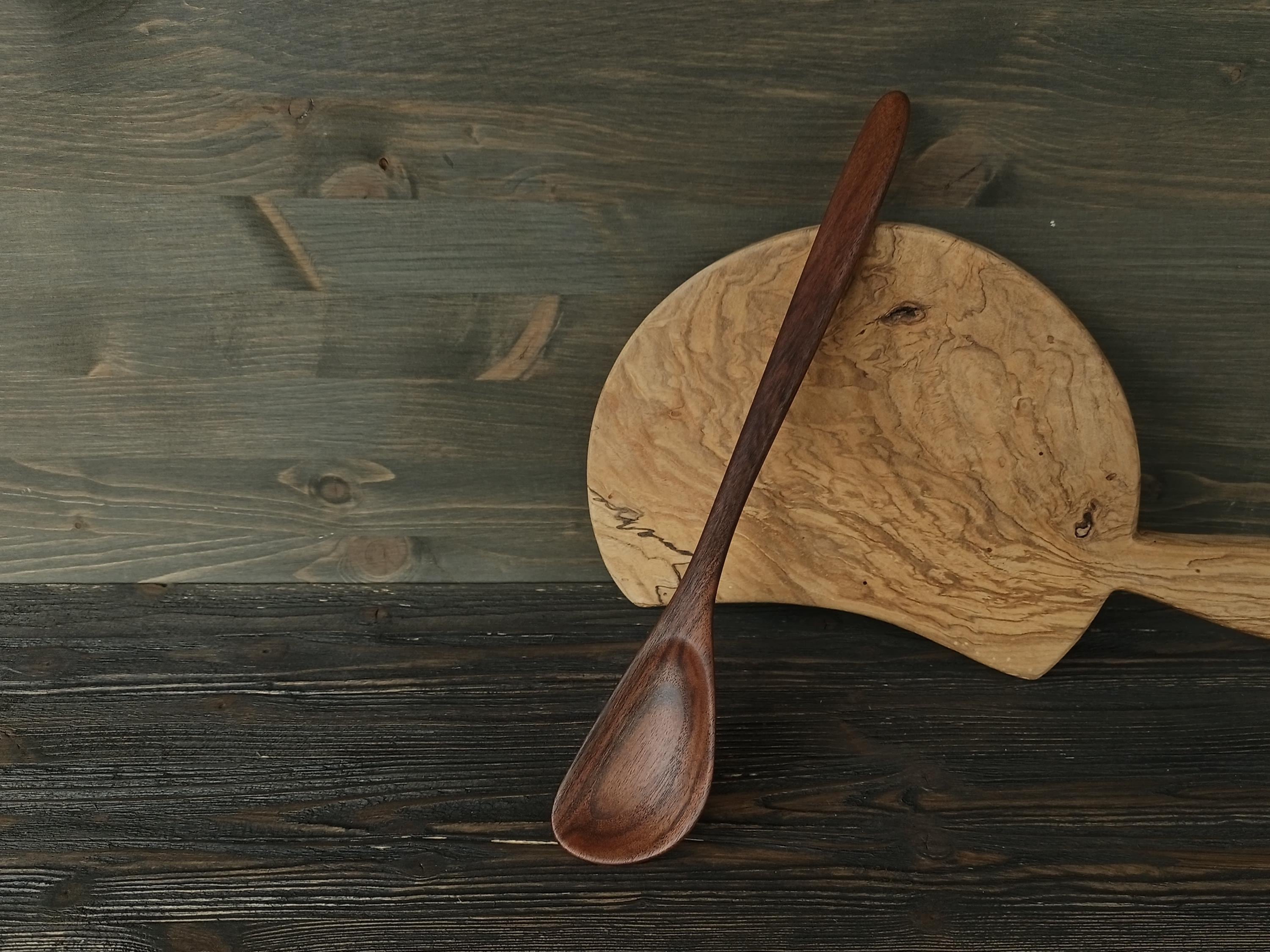 Classic Wooden Cooking Spoon – Handcrafted Walnut Wood