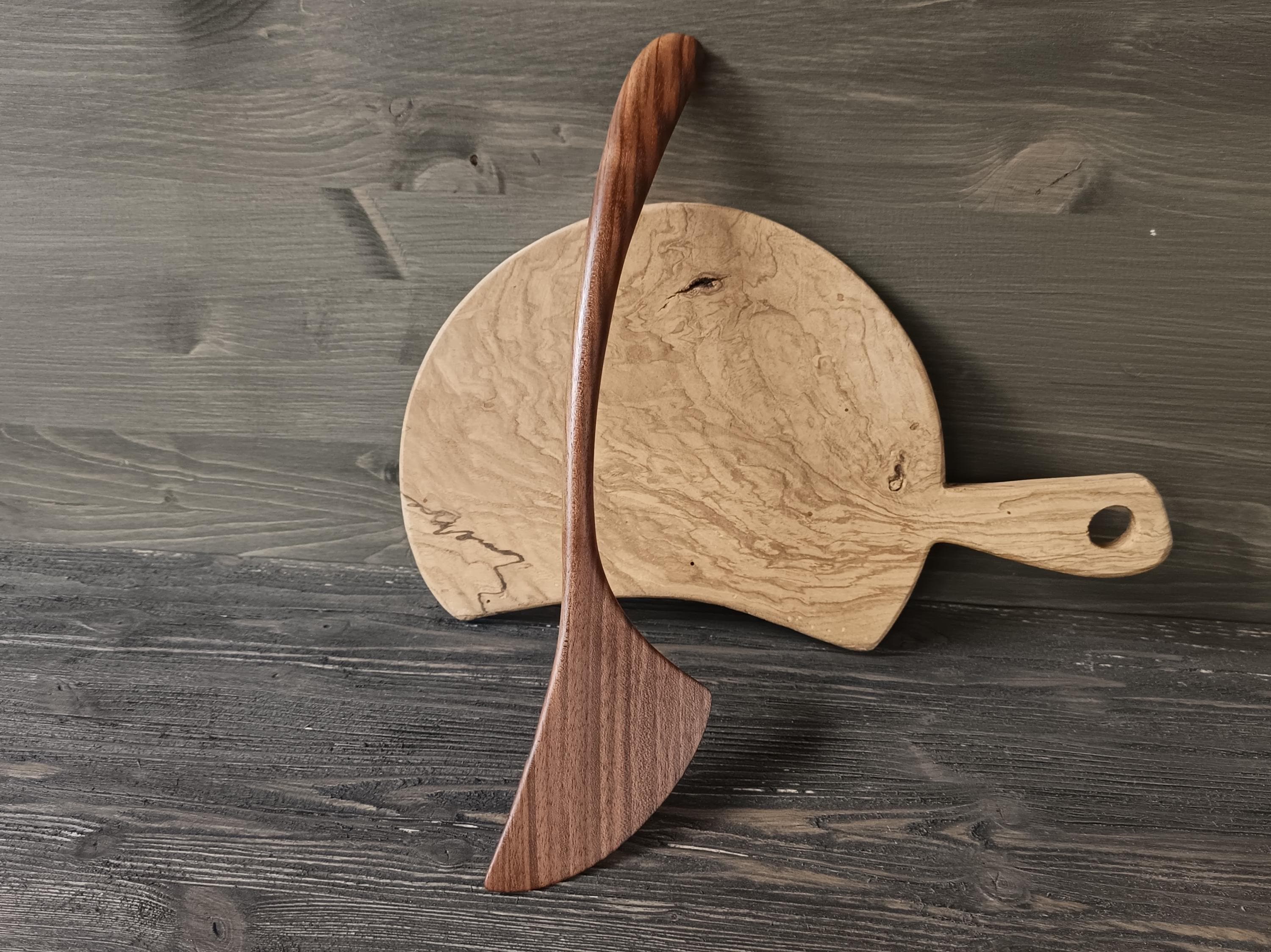 Wooden Cooking Spatula – Handcrafted Walnut Wood